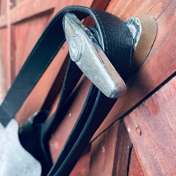 Rare! Henri Bendel Reversible Astrid Large Black Leather With Snakeskin Hobo Bag - Picture 6 of 16